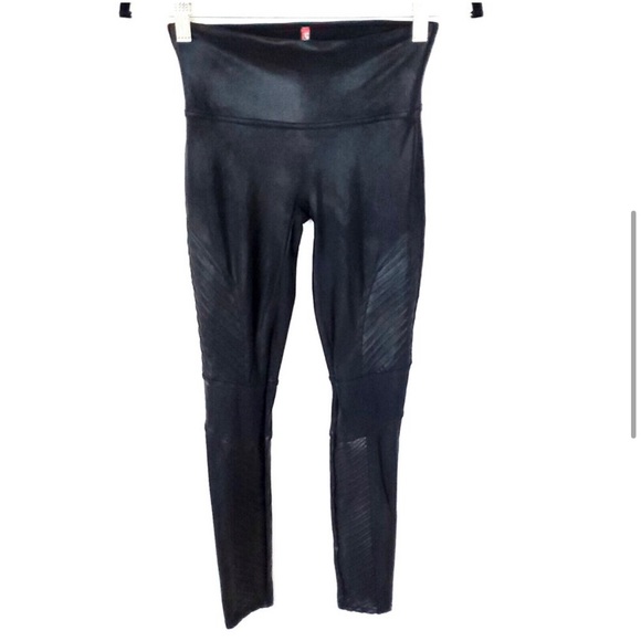 SPANX Sara Blakely black Moto leggings - Picture 3 of 10